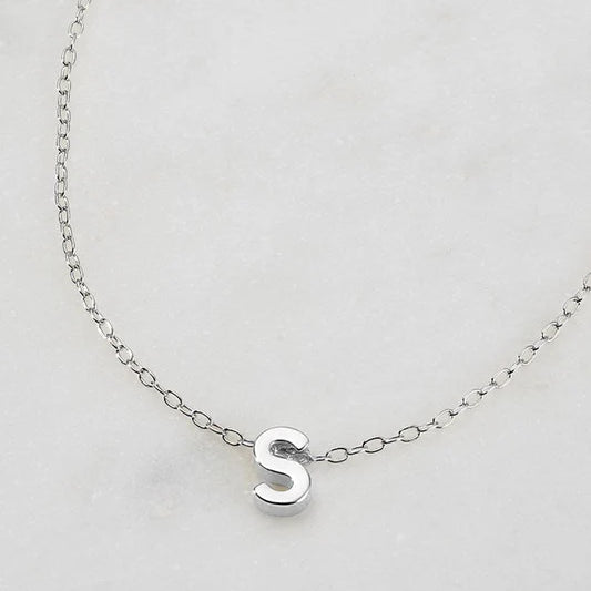 Letter Necklace - Silver