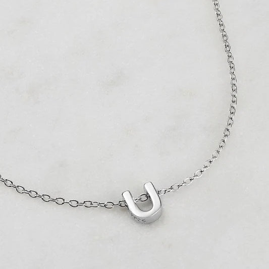 Letter Necklace - Silver