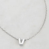 Letter Necklace - Silver