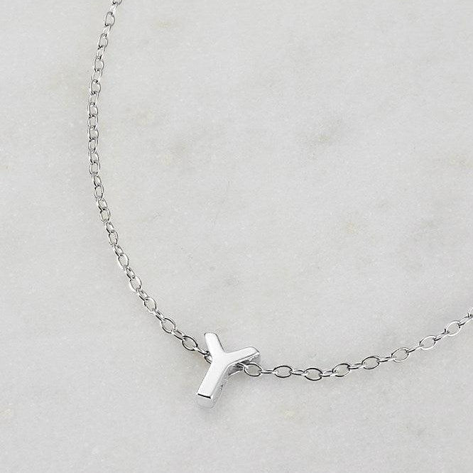 Letter Necklace - Silver