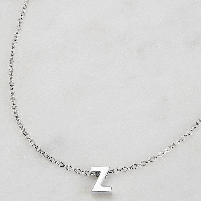 Letter Necklace - Silver