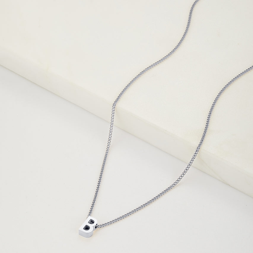Letter Necklace - Silver