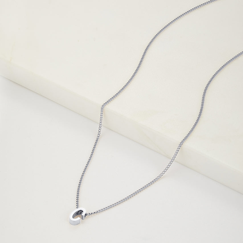Letter Necklace - Silver
