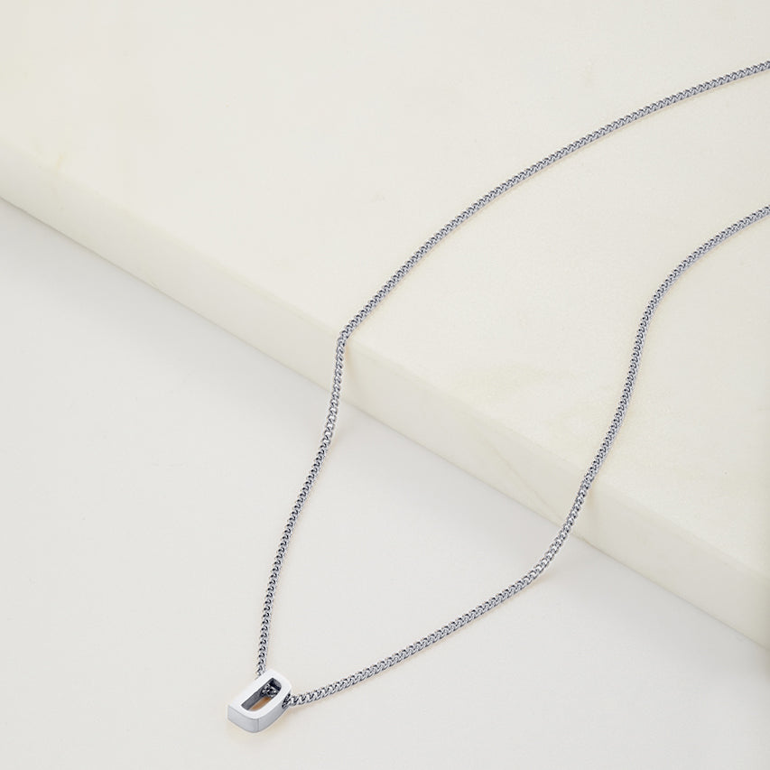 Letter Necklace - Silver