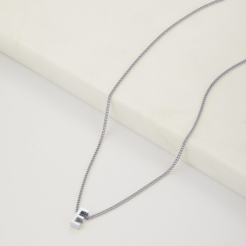 Letter Necklace - Silver