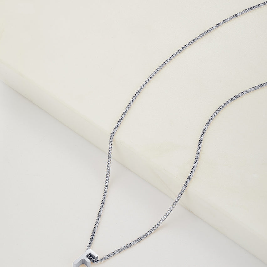 Letter Necklace - Silver