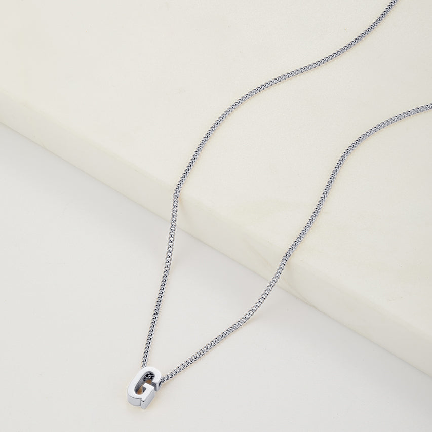 Letter Necklace - Silver