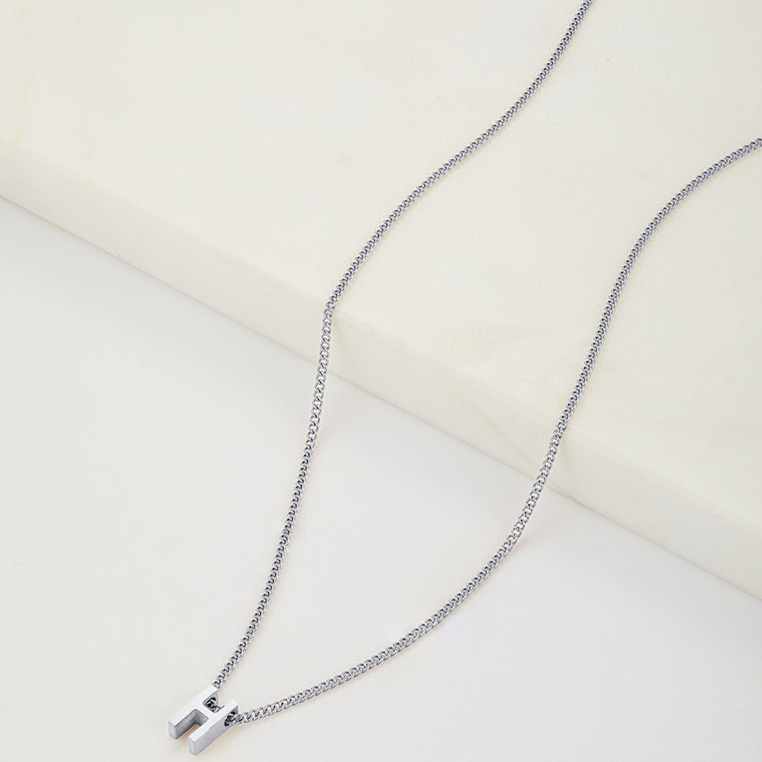 Letter Necklace - Silver
