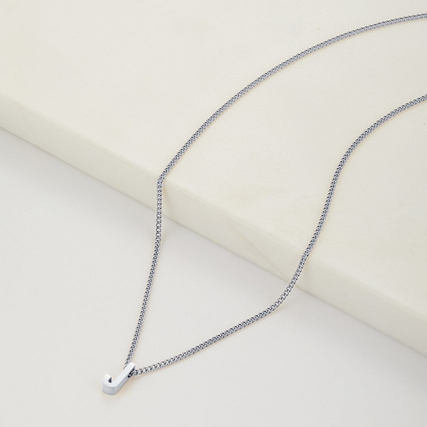 Letter Necklace - Silver