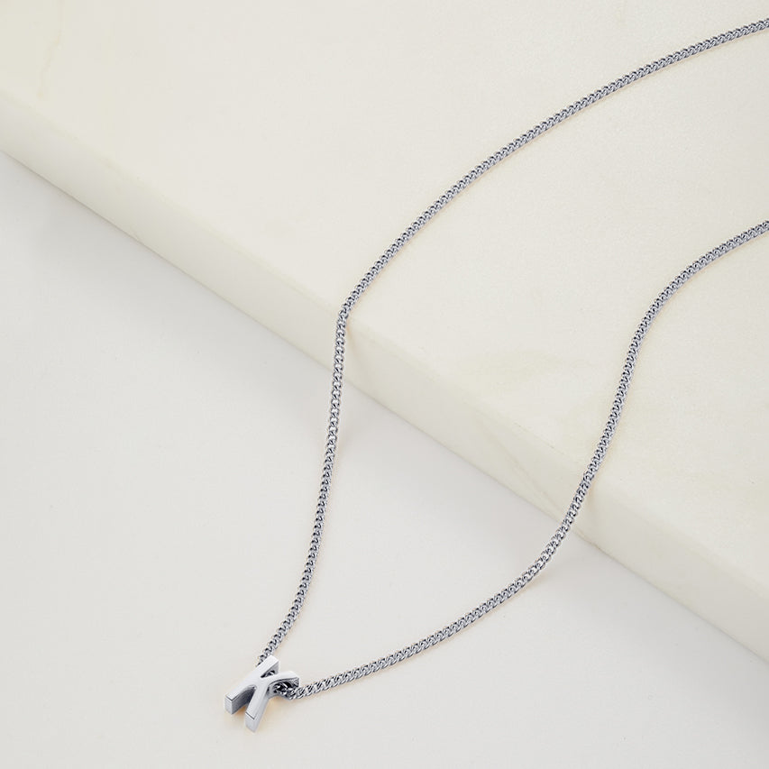 Letter Necklace - Silver