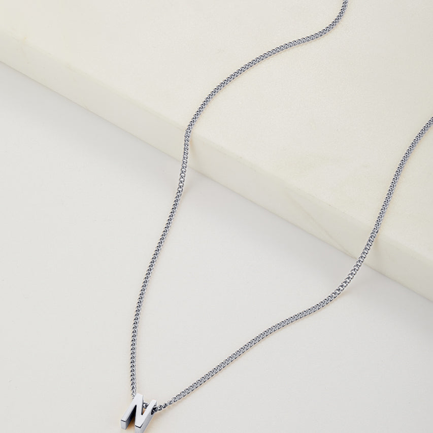 Letter Necklace - Silver