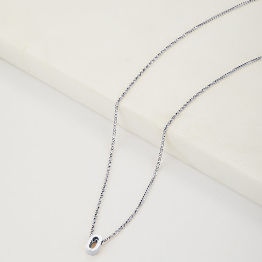 Letter Necklace - Silver