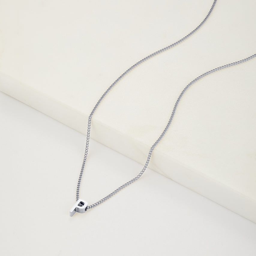 Letter Necklace - Silver