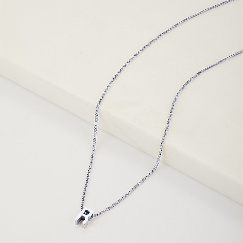 Letter Necklace - Silver