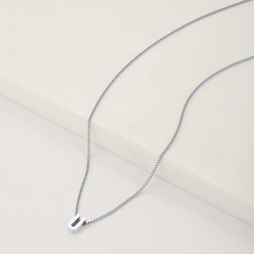 Letter Necklace - Silver