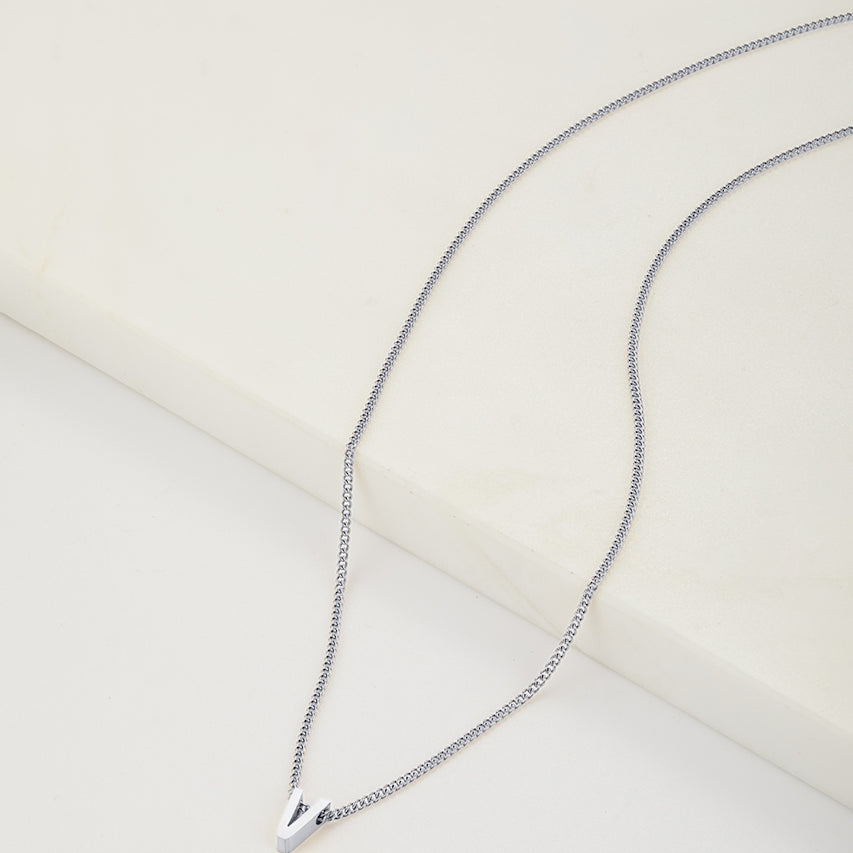 Letter Necklace - Silver