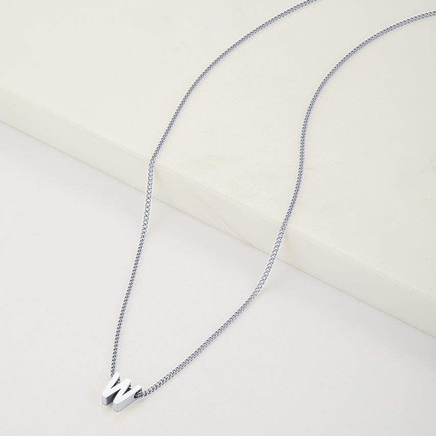 Letter Necklace - Silver