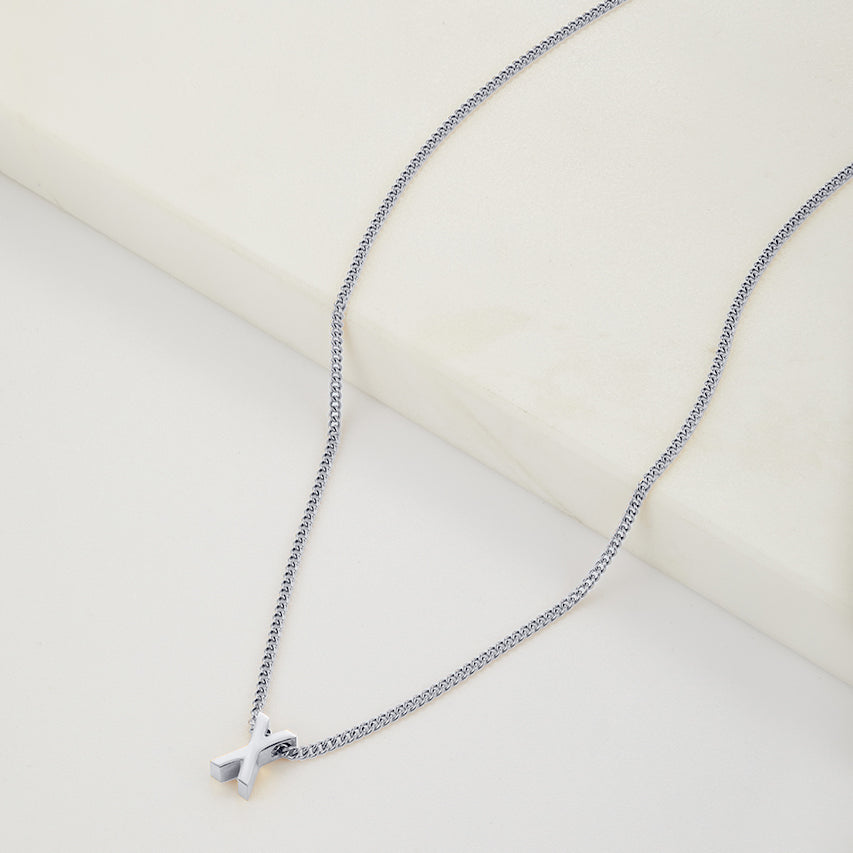 Letter Necklace - Silver
