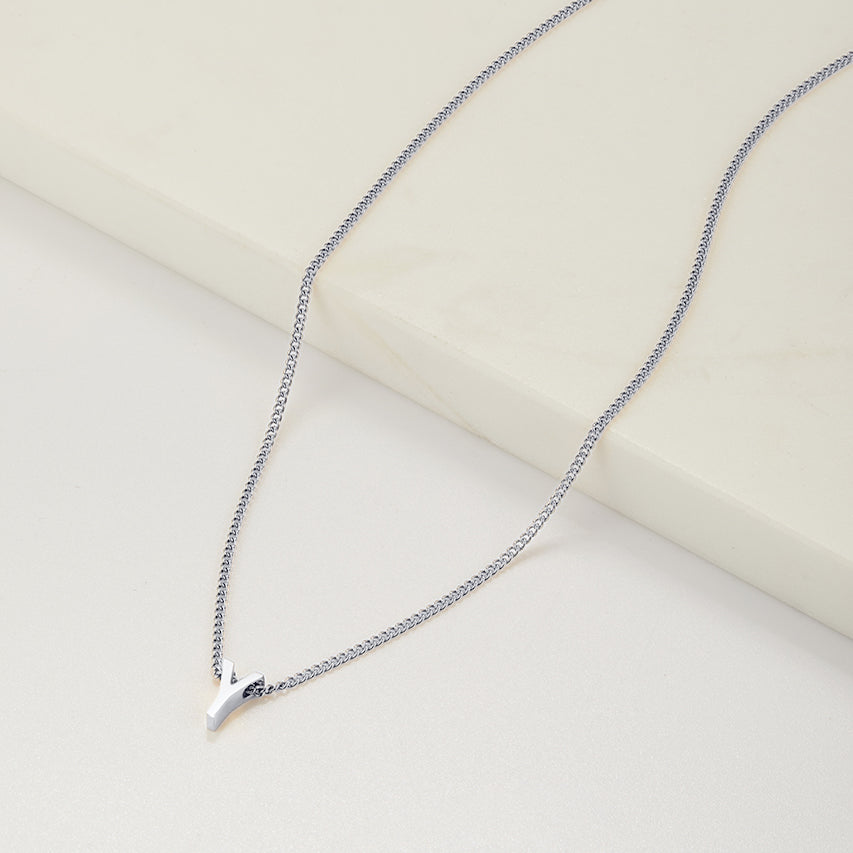 Letter Necklace - Silver