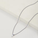 Letter Necklace - Silver