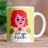 Off You Fuck Grumpy Angel Mug