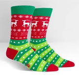 Mens Crew Tacky Holiday Sweater Socks