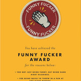 Funny Fucker - Patch Card