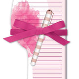 Die Cut Pad w/ Pen - Wine Glass