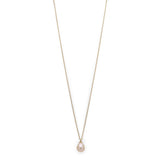 Eila Pi Necklace - Gold Plated - White