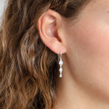 Lucia Crystal Earrings Silver-Plated