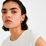 Ajani Earrings 2 In 1 Set Gold - Plated