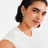 Ajani Earrings 2 In 1 Set Silver - Plated