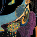 Girl & Butterfly Glittered Card