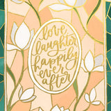 Wedding Stained Glass - Foil Card