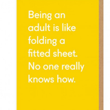 Folding A Fitted Sheet / Card