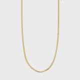 Joanna Flat Snake Necklace - Gold Plated