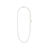Joanna Flat Snake Necklace - Silver Plated