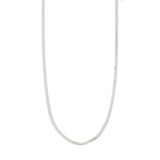 Joanna Flat Snake Necklace - Silver Plated