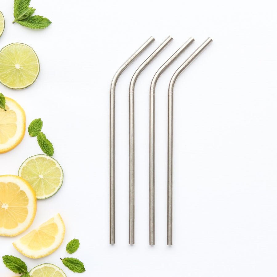 Reusable Drinking Straw Pack + Cleaner