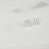 Flower Stud Earring - 925 Sterling Silver