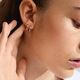 Kleopratra Hoop Earrings Gold - Plated
