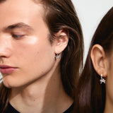 Lysandra Recycled Hoop Earrings - Silver Plated