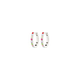 Kleopratra Hoop Earrings Silver - Plated