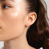 Kleopratra Hoop Earrings Silver - Plated