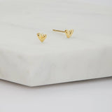 Nora Stud Earring - 925 Sterling Silver - Gold