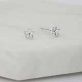 Flower Stud Earring - Silver