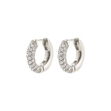 Tatum Crystal Earrings - Silver Plated