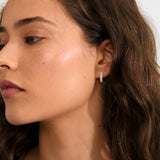 Tatum Crystal Earrings - Silver Plated