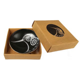 Kiwi White On Black - 7cm Porcelain Bowl