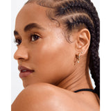 Elna Crystal Earrings 2 in 1 set - Gold Plated